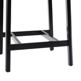 Walker Edison 2-Piece Minimalist Solid Wood Counter Stool, Set of 2, Black Walker Edison