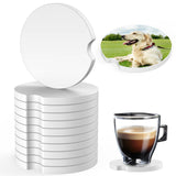 Sublimation Blanks Car Coasters, 12pcs Absorbent Ceramic Car Cupholder Coasters with A Finger Notch for Easy Removal, Keep Vehicle Free from Cold Drink Sweat, Stain and Spill Valyria