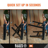 Klein Tools 54410MB MODbox Work Bench, Folding Work Table, Portable Workstation, 1000-Pound Capacity, Compatible with MODbox Rail System Klein Tools