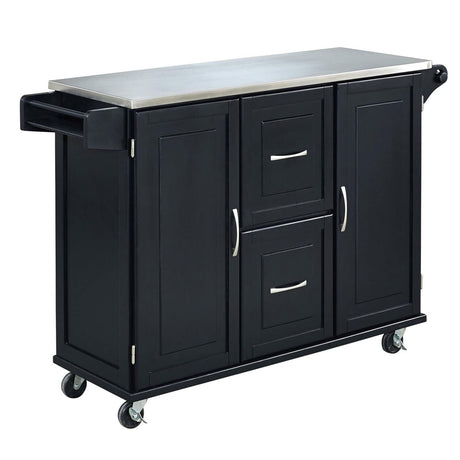 Homestyles Patriot Kitchen Cart, Black homestyles