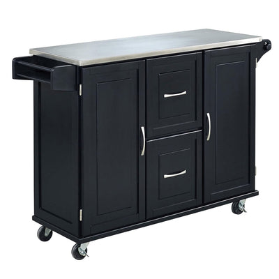 Homestyles Patriot Kitchen Cart, Black