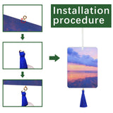 50 pcs sublimation air fresheners blanks,with Tassels Sublimation Blanks Products DIY Air Freshener for Car and Home Hanging Decoration sublimation car freshener blanks GEKIXUTP