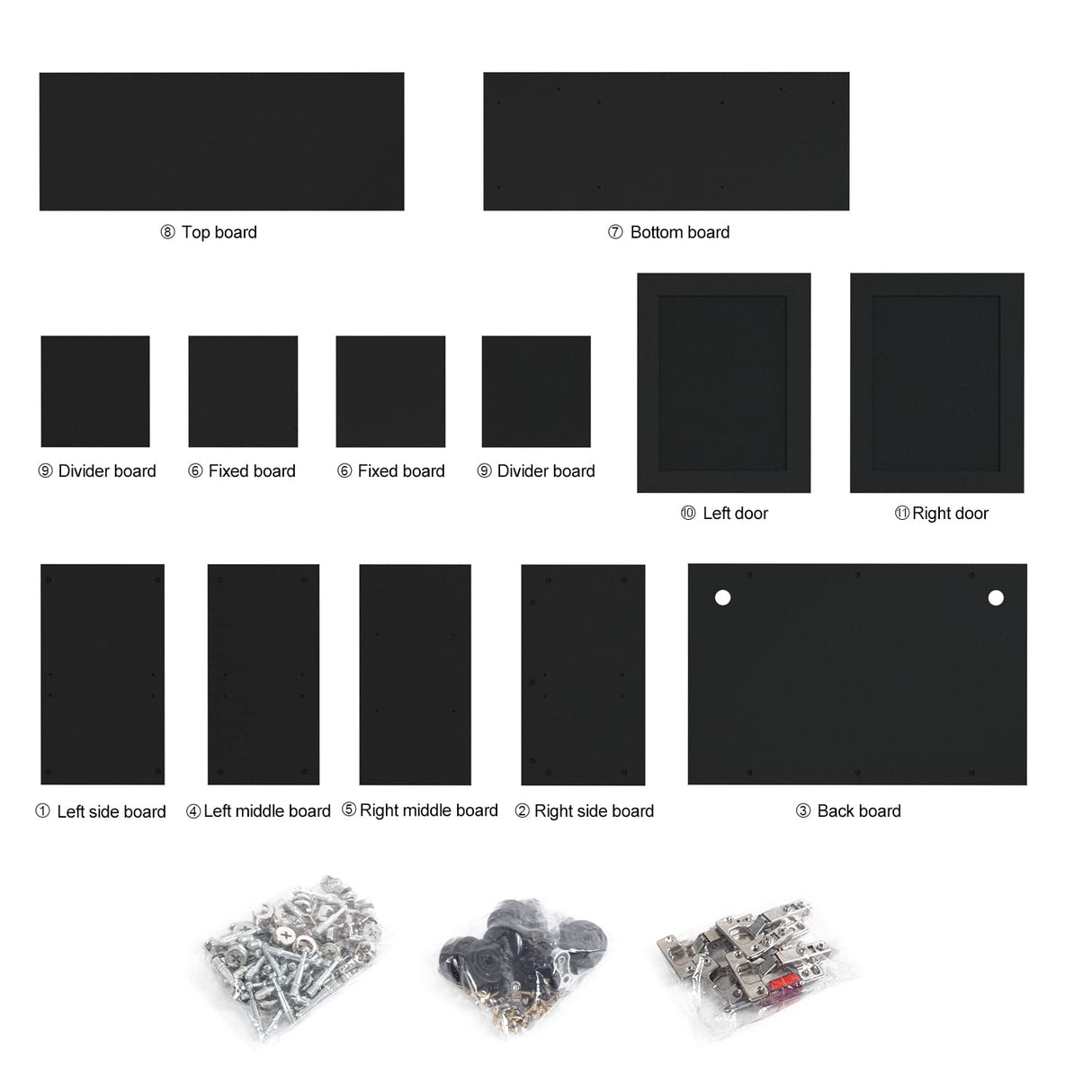 REPTI ZOO Reptile Aquarium Terrarium Wooden Stand and Cabinet with Adjustable Shelf for 48L x 18W inch Amphibian/Fish Sea Salt Water Tank Terrarium(Cabinet Only) REPTI ZOO