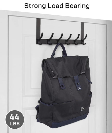Over The Door Hooks, Door Hanger Hooks for Hanging, Over The Door Towel Racks for Bathroom with 12 Coat Hooks, Over The Door Hanger, Coat Rack Hat Rack Over The Door Organizer Optish