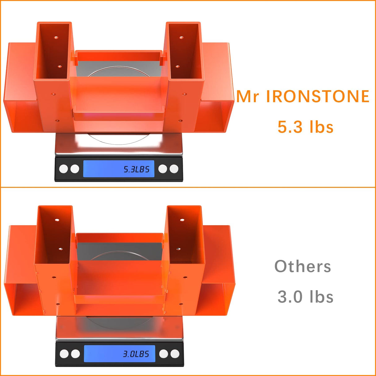 Mr IRONSTONE Firewood Log Storage Rack Bracket Kit, Adjustable Wood Rack Length Based on the Amount of Wood, for Outdoor Indoor Patio Deck Metal Log Holder Outdoor Tools with 34 Accessories Orange Mr IRONSTONE