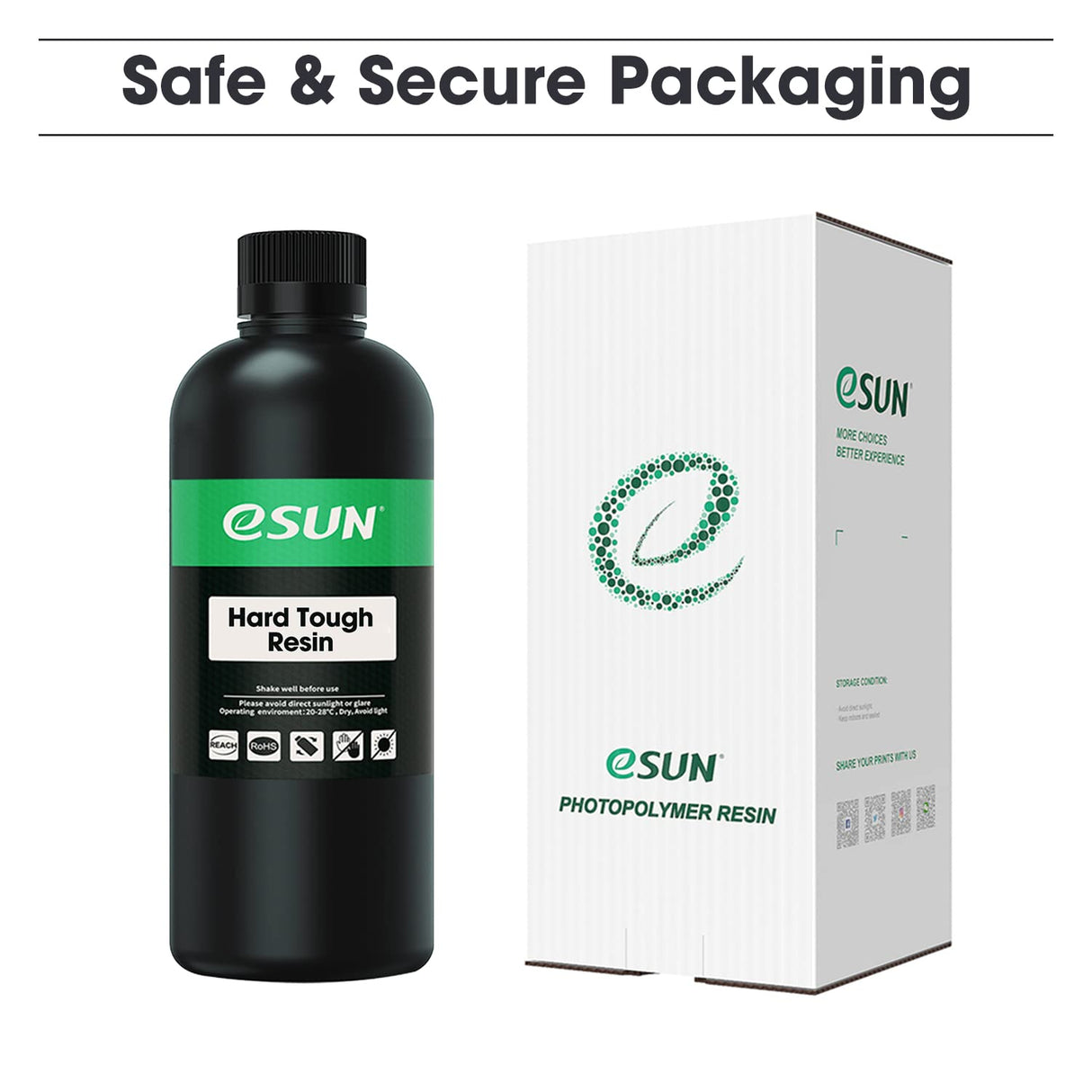 eSUN 405nm LCD 3D Printer Rapid Resin UV Curing Resin ABS-Like Rapid Resin Hard Tough Resin High Impact High Tough Photopolymer Resin for Photon UV Curing LCD 3D Printer, Plastic Bottle, 1000g Blue eSUN