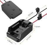 Power Wheel Adapter with Fuse&Switch,Secure Battery Adapter for Black+Decker 20V MAX Lithium Battery,with 12 Gauge Wire,Good Power Convertor for DIY Ride On Truck,Robotics,RC Toys and Work Lights Ensayeer