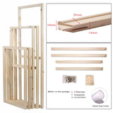 ECYC Ltd 70 x 90cm Wood Canvas Stretcher Bars Kit, DIY Solid Wood Canvas Frame Kit Wood Canvas Stretcher Frame Wooden Art Frames for Canvas Painting, Oil Paintings, Prints, Diamond Painting, Posters ECYC Ltd