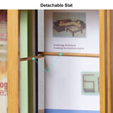 NABOOJ 360 Rotating Bamboo Bookshelf with Open Design for Home and Office Storage NABOOJ