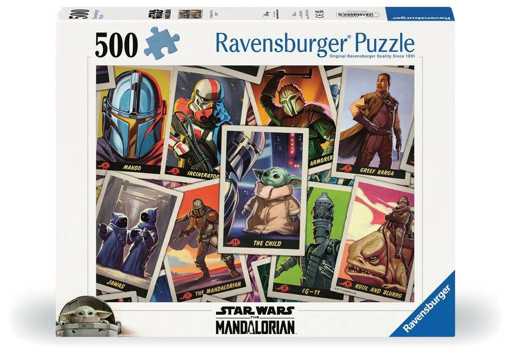 Ravensburger Star Wars-The Mandalorian: in Search of The Child 500 Piece Jigsaw Puzzle | Unique Piece Design | Softclick Technology | Ideal for Adults and Family Ravensburger
