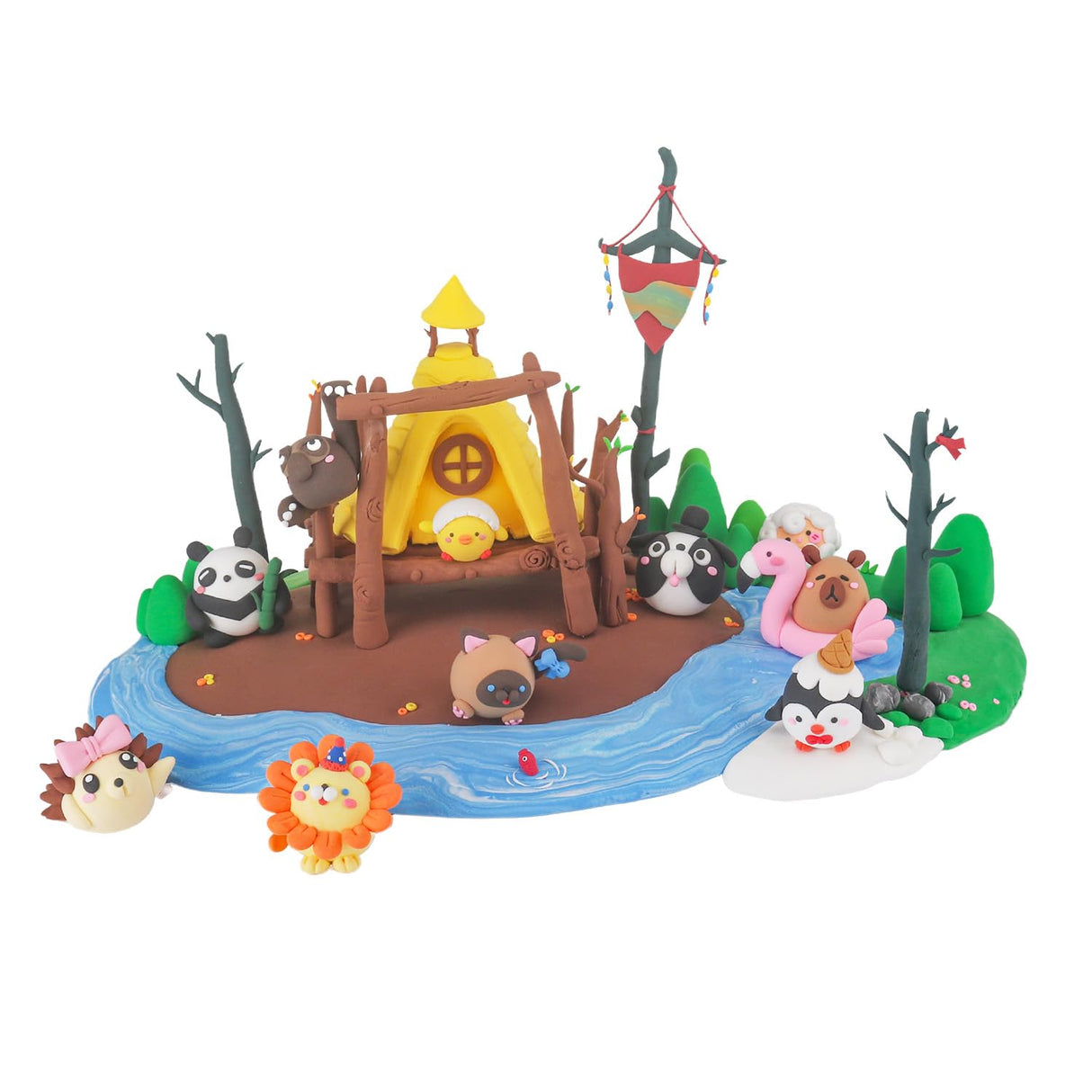 Air Dry Clay for Kids - Modeling Clay Kits, Ultra Light & Soft, Safe & Non-Toxic, 10 Boxes DIY Model Magic Clay 60 Colors with Sculpting Tools und Tutorials, Creative Art Crafts Toys Gifts Boys Girls LOUFOR