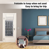 ANZORG Dual Sided Hanging Sunglasses Organizer Storage Wall Mounted Eyeglasses Holder Eyewear Display Case with 40 Clear Slots (40 Pockets-Grey) ANZORG