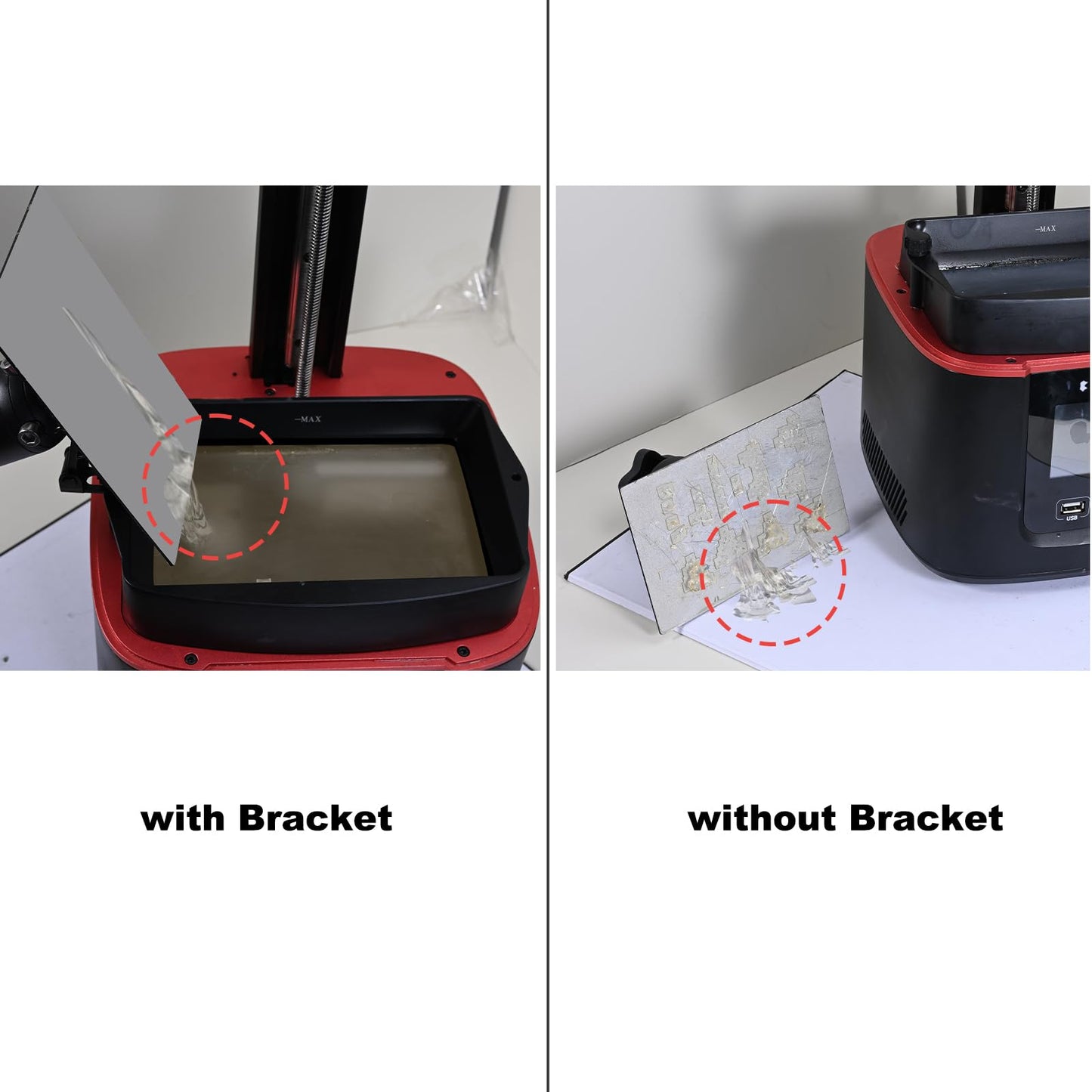 CHINDRAG 3D Printer Drip Stand, Drip Holder Resin Tank, Building Plate Bracket for Anycubic Mono 2 / Phrozen Sonic Mini/ELEGOO Mars 4 Ultra 9K / Mars 4 DLP/Mars 3 Pro 4K / Mars 3 4K / Mars 2  - WoodArtSupply