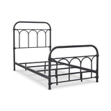 Signature Design by Ashley Nashburg Farmhouse Industrial Twin Metal Bed with Powdercoated Finish, Matte Black Signature Design by Ashley