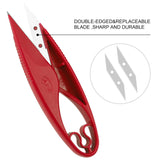 Sewing Seam Ripper Tool,Stitch Remover and Thread Cutter with 2Big+2Small Seam Rippers,1 Pack Thread Snips,1Pack 5”Scissor CampTek