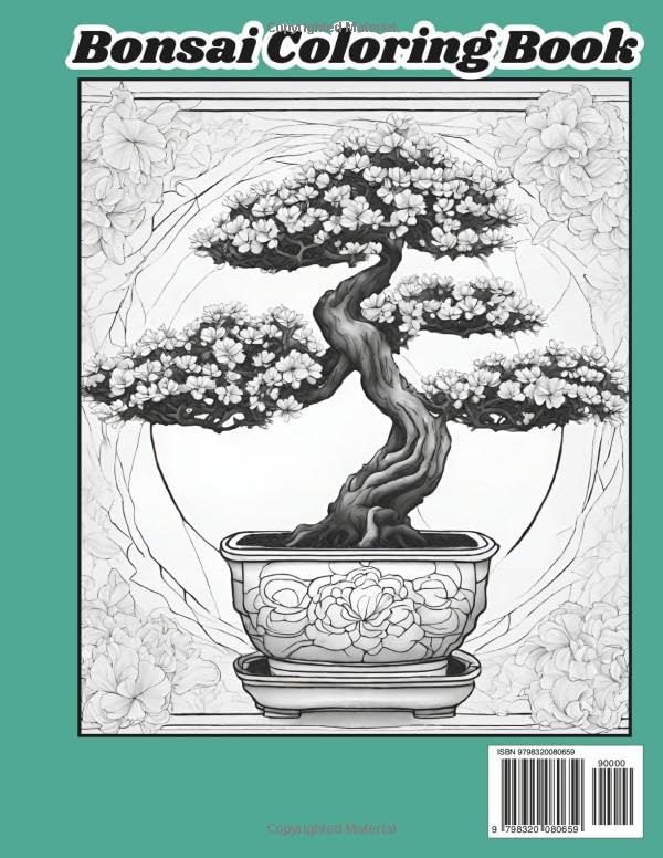 Bonsai Coloring Book: For Adults WoodArtSupply