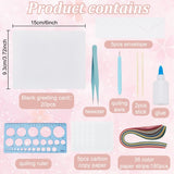 WEBEEDY 20 Sets Flower Paper Quilling Kit for Adults Beginners Greeting Card Making Kit with Envelope and Instruction,DIY Flower Cards for All Occasions Happy Birthday,Holiday,New Year,Thanksgiving WEBEEDY