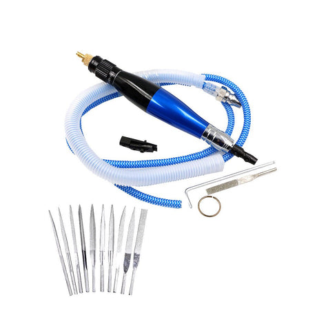 Pneumatic Ultrasonic Grinding Machine Reciprocating Ultrasonic Polishing Machine Ultrasonic Vibration Grinder (Blue) Aitoserlea