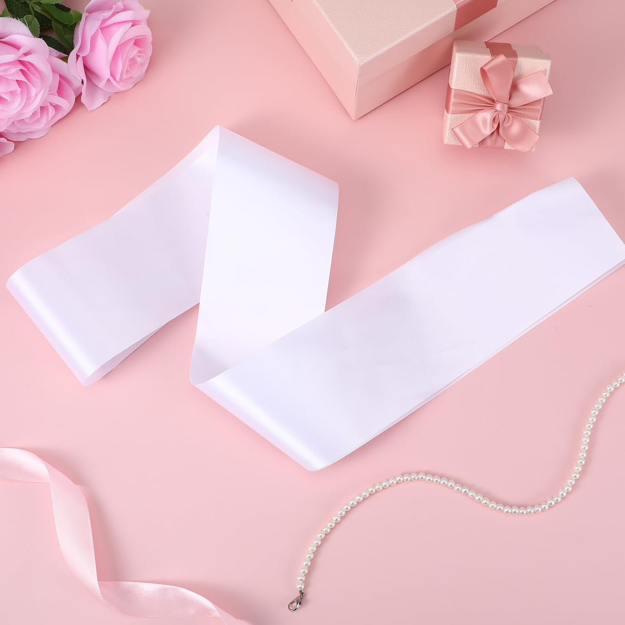 25 Pcs White Sashes Blank Satin Sash Blank Sashes for Pageants Sublimation Plain 2025 Senior Sash Blanks Sash to Decorate White Sash Birthday Sash for Women Homecoming Beauty Pageant Prom Party Decor DIVINA VITAE