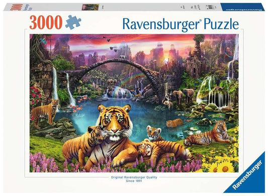 Ravensburger Tigers in Paradise Jigsaw Puzzle - 3000 Piece Masterpiece for Kids & Adults | Premium Quality, Durable Materials | Engaging Design | Ideal for Family Fun or Solo Relaxation | Item 16719