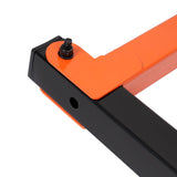 KUAFU 3-Level Indoor & Outdoor Lumber Rack Wood Storage Racks Wood Rack Organizer Use Black+Orange Steel Powder Coated (2Pcs) KUAFU