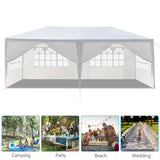 Generic Party Tent 10x20', Outdoor Heavy Duty Wedding Canopy Tent Large Camping Gazebo with 6 Removable Sidewalls for Backyard Parties Gazebo Shelter Pavilion Birthday BBQ Camping, RXUSLP003 Generic