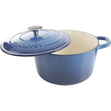 Crock-Pot Artisan Round Enameled Cast Iron Dutch Oven, 5-Quart, Blue Crock-Pot