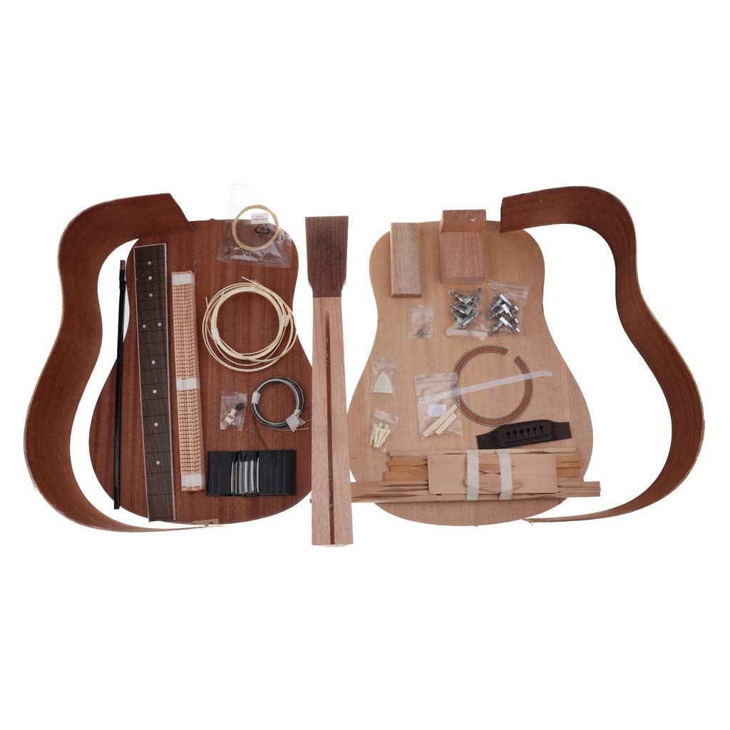 DIY Acoustic Guitar Kit 41 Inch Spruce Wood for Gift B Baosity