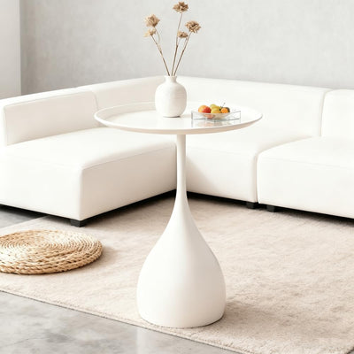 Boho Side Table End Coffee Tables, Unique Aesthetics Minimalist Accent Tables, Multifunction Round Metal Side Tables for Living Room Bedroom Sofa Balcony Couch Patio Yard Garden Indoor & Outdoor