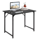 BestOffice 32 Inch Computer Desk,Home Office Desk, Modern Simple Style for Home Office Study Writing,Black BestOffice