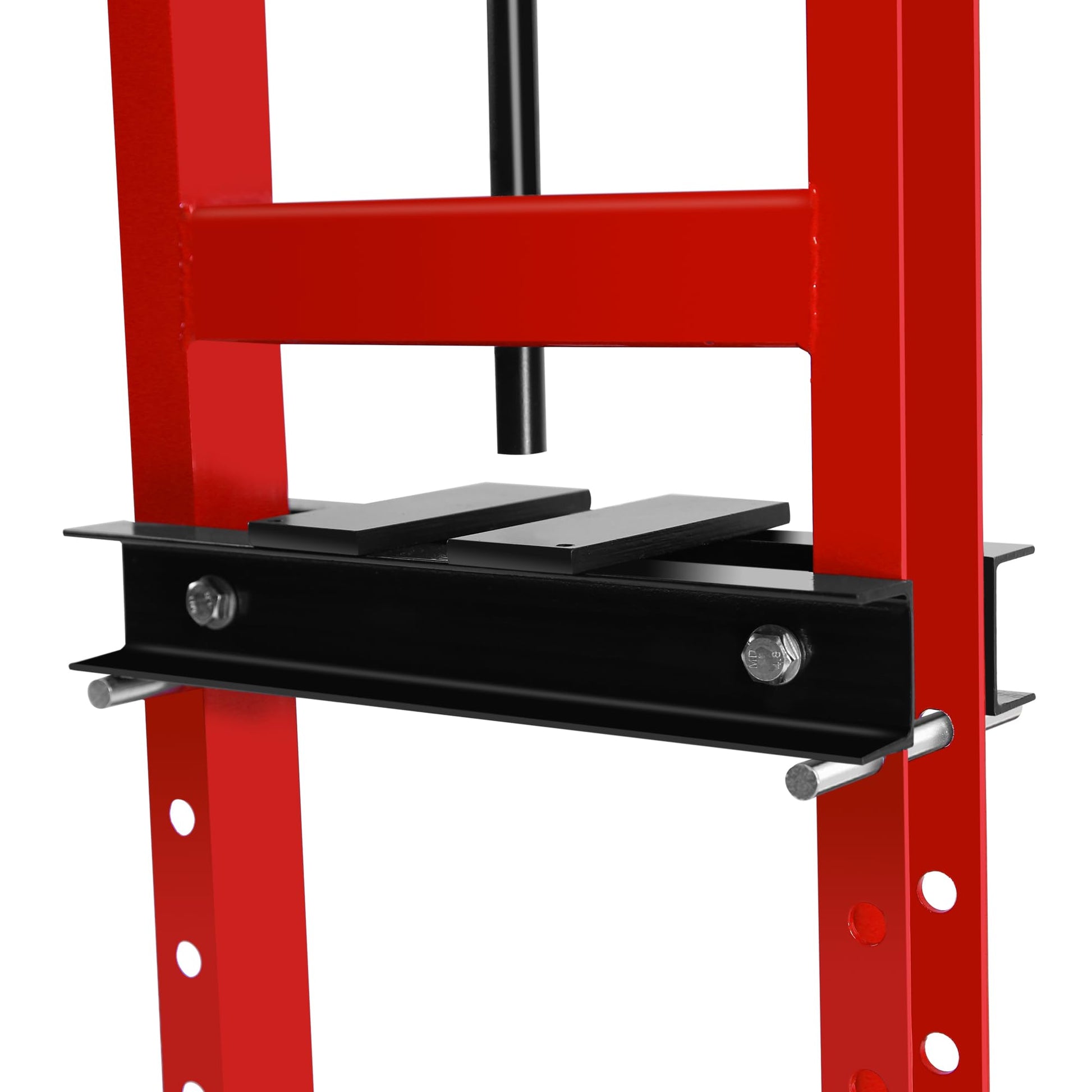 Hydraulic Press, 6 Ton H-Frame Garage Floor Adjustable Shop Press with Stamping Plates to Bend, Straighten, Or Press Parts, Install Bearings & U-Joints - WoodArtSupply