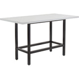 Global Industrial Interion Standing Height Table with Power - 72"L x 36"Wáx 42"H - Laminate - Gray (695431) Nexel