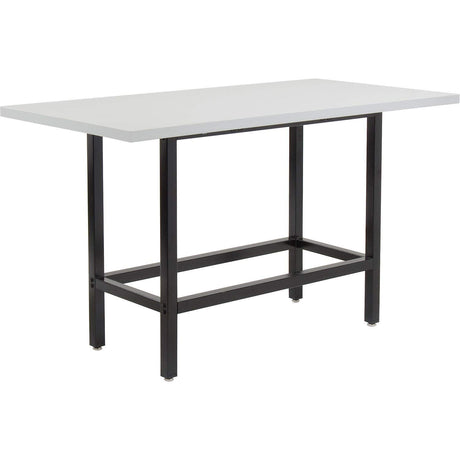 Global Industrial Interion Standing Height Table with Power - 72"L x 36"Wáx 42"H - Laminate - Gray (695431) Nexel