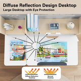 COSVALVE 39in Wide Adjustable Height Kids Desk with Tilting Desktop, Steel Frame, Drawer, and Bookshelf Hutch, Study Child Table for Ages 3-12, Grey COSVALVE