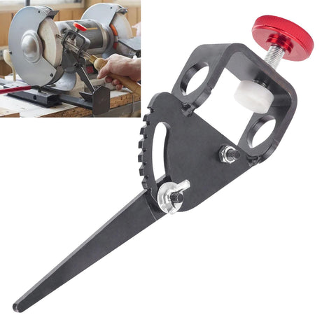 Vari-Grind Attachment, Woodturning Tool for Wolverine Grinding Jig Replace 2480, Enhanced Clamping Mechanism Holds Tools Firnly and Prevents Rolling. Works with Tools Up to 3/4"in Diameter AMTHKNO
