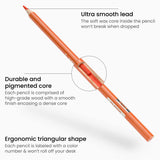 ARTEZA 72 Watercolor Pencils, Water Color Pencils in Assorted Shades, Triangular Shape Drawing Pencils ARTEZA