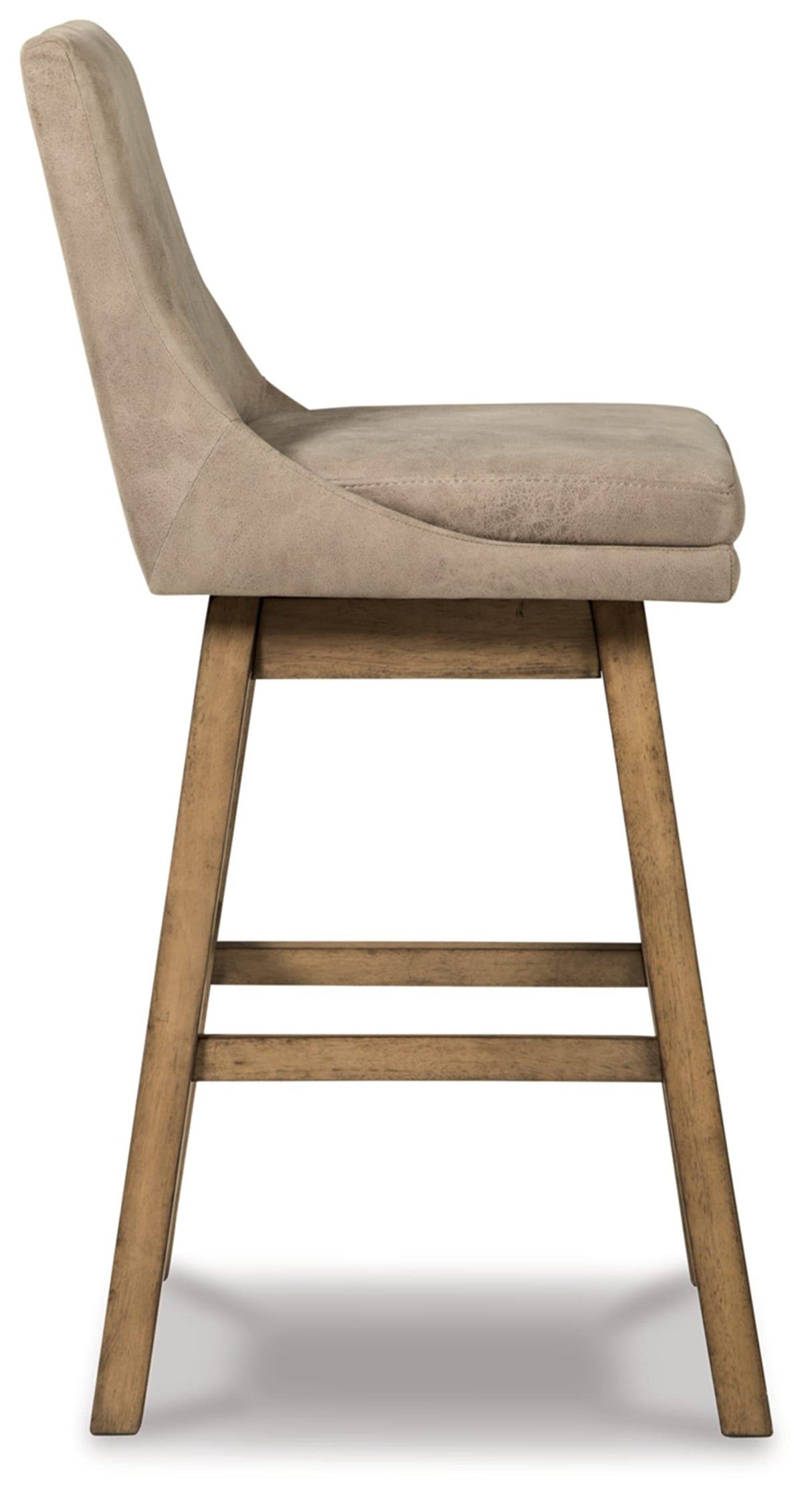 Signature Design by Ashley Tallenger 30" Upholstered Pub Height Bar Stool, 2 Count, Beige Signature Design by Ashley