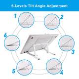 A3 Rechargeable Light Pad with Case, TOHETO 2500mAh Battery Powered Light Board with Stand and Top Magnetic Clip 3 Colors Stepless Dimmable 6 Levels Brightness Light Box for Diamond Painting (White) TOHETO