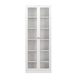 Industrial Metal Kitchen Pantry Cabinet With Adjustable Shelves - White