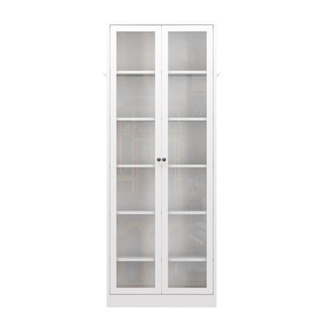Industrial Metal Kitchen Pantry Cabinet With Adjustable Shelves - White HouseOfZazla