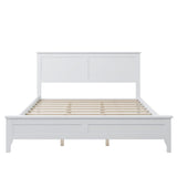 Harper & Bright Designs Modern White Queen Platform Bed with Headboard and Under-Bed Storage Harper & Bright Designs
