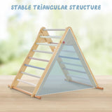 OLAKIDS Pikler Triangle Set 3 in 1 Climbing Toys for Toddlers Foldable Wood Montessori Baby Jungle Gym with Ramp Ladder Slide Kids Indoor Playground Activity Play Structure Olakids