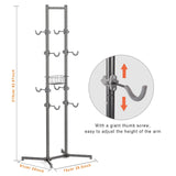 CXWXC 2-/4-Bike Storage Rack with Basket - Bike Rack Garage for Road, Mountain and Hybrid Bike Garage & Home (For 4 bikes) CXWXC