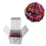 KNITSILK Recycled Sari Silk Yarn – 1 x 100g Multicolour Unique Bulky Yarn Ball, 80+ Yards | Eco-Friendly Handmade Fiber for Knitting, Crochet, Weaving, Crafts, and DIY Projects. Knitsilk