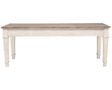 Signature Design by Ashley Skempton Farmhouse Storage Bench, White & Light Brown Signature Design by Ashley