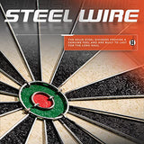 Franklin Sports Bristle Dart Board - Professional Steel Wire Dartboard - Regulation Sized 18" Inch Steel Tip Darts Board - Self Healing Sisal Dartboard for Adults Franklin Sports