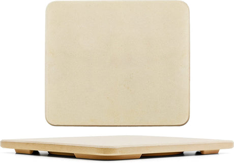Pizza Stone - Baking Stone. SOLIDO Rectangular 14"x16" - Perfect for Oven, BBQ and Grill Solido