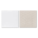 Sumex Sublimation Ceramic Coaster Blanks Tiles for Crafts,6 Pcs Glossy White Ceramic Tile for Heat Press(4×4 inch) Sumex