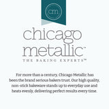 Chicago Metallic 5233128 Professional Non-Stick 3-Piece Round Cake Pan Bakeware Set, Gray Chicago Metallic