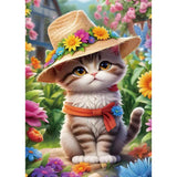 Kulvci Cat Diamond Painting Kits for Adults, Diamond Art Kits for Beginners, 5D DIY Full Drill Gem Craft for Home Decor Gift 12x16inch Kulvci